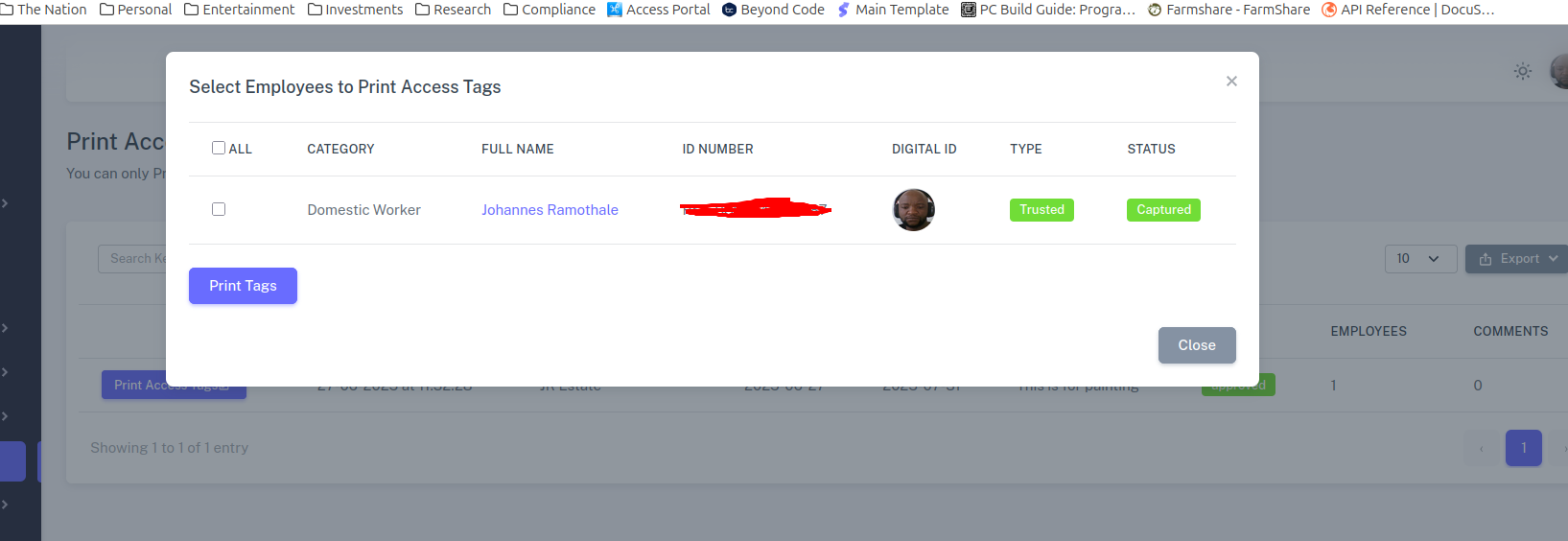 4Access Web System - Image 1