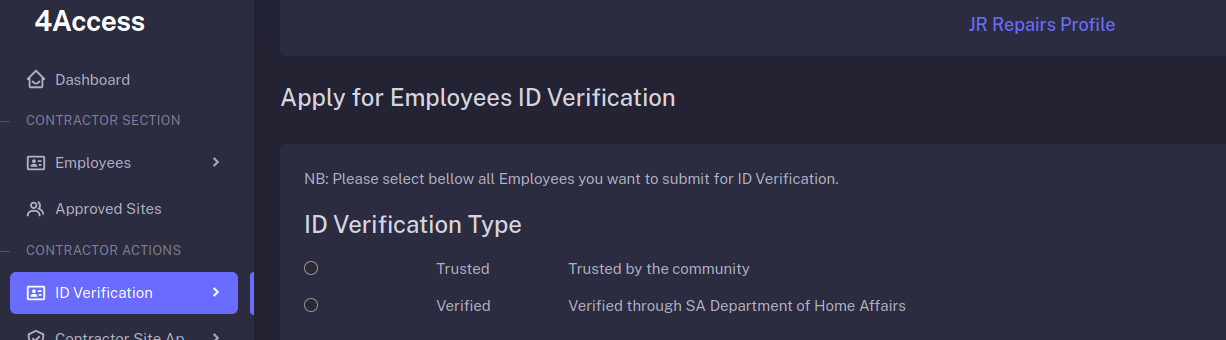 4Access Web System - Image 2