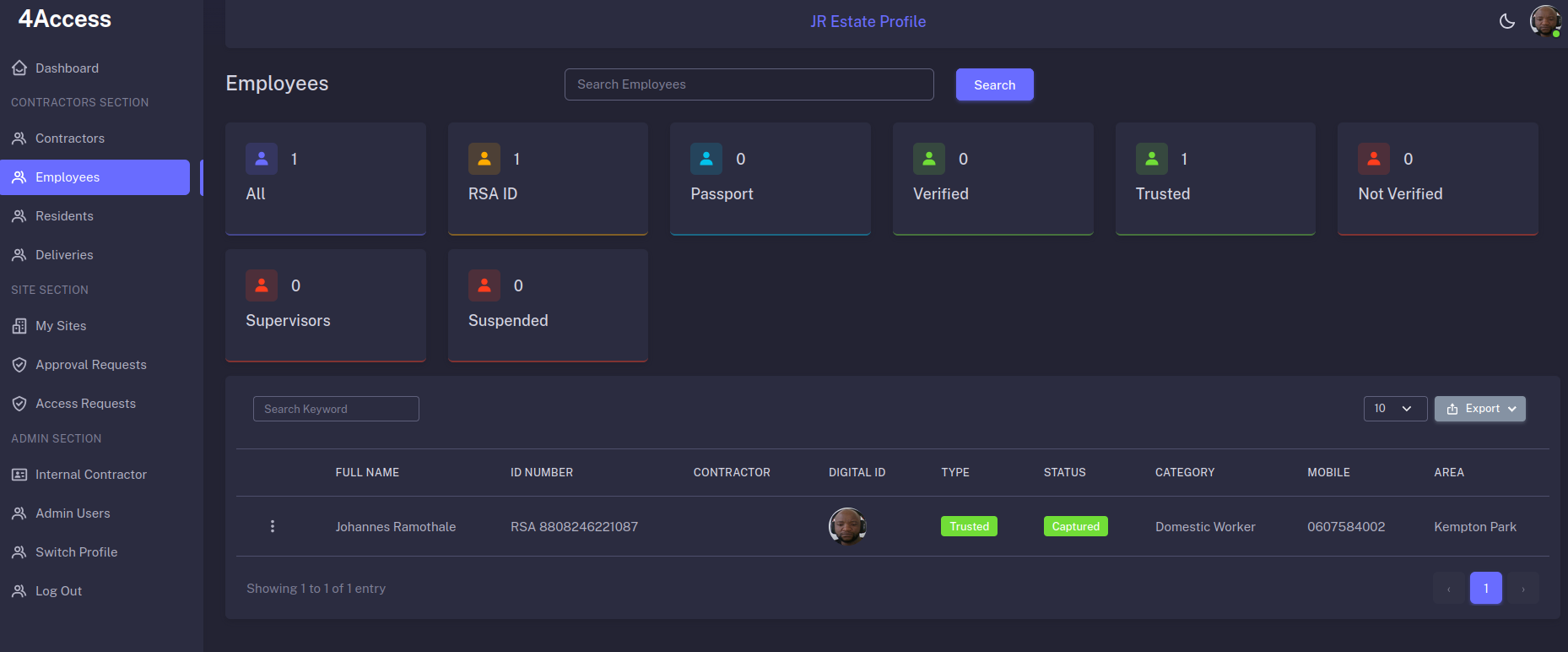 4Access Web System - Image 5